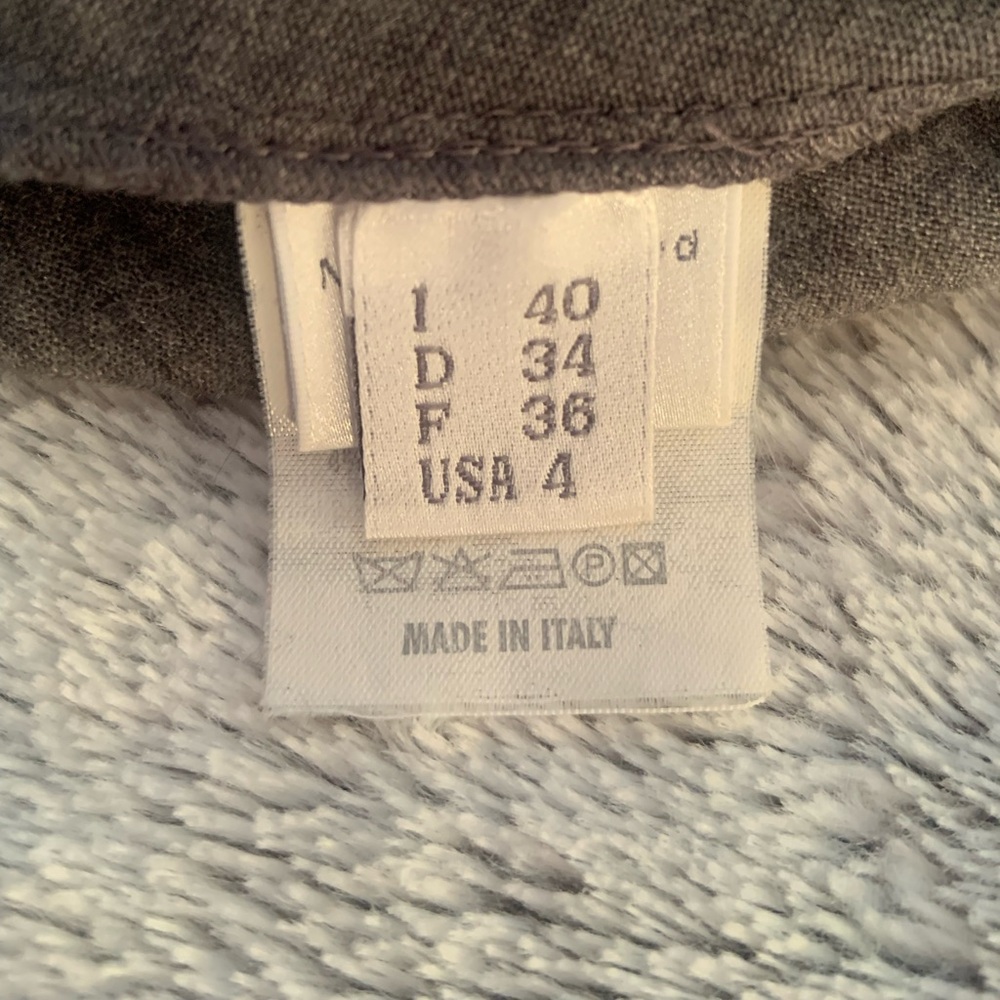 Brunello Cucinelli Gray Asymmetrical Sheath Dress - Picture 3 of 6
